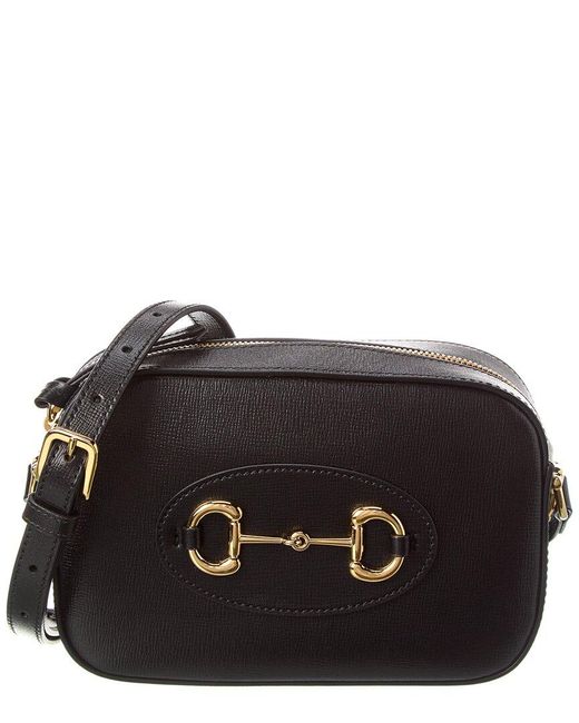 Gucci Black Horsebit 1955 Small Leather Shoulder Bag