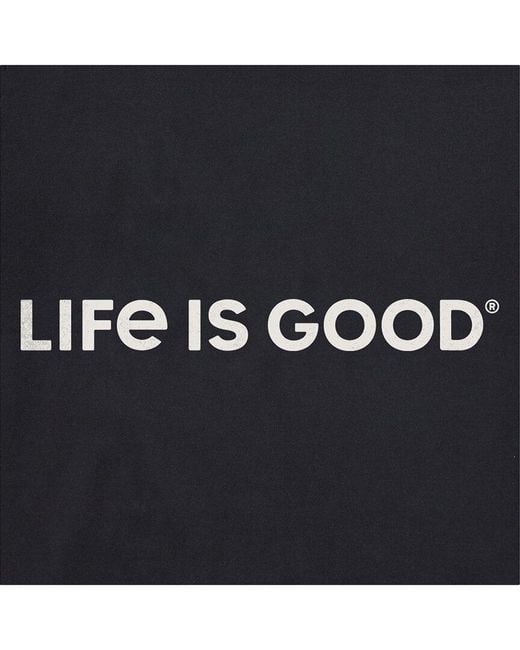 Life Is Good. Black Crusher Tee