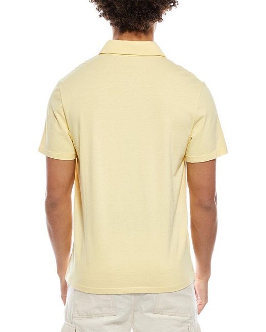 Vince Natural Garment Dye Polo Shirt for men