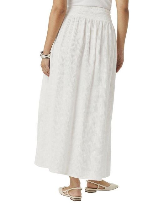 Splendid White Adele Gauze Maxi Skirt