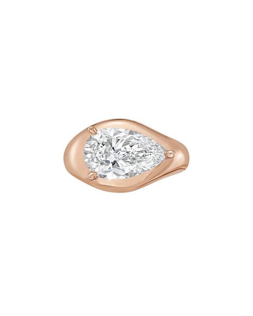 Diana M White Diana M. 18K Rose 12.00 Ct. Tw. Lab-Grown Diamond Ring