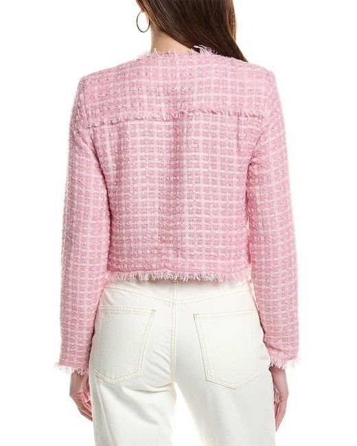 Silvian Heach Pink Tweed Jacket
