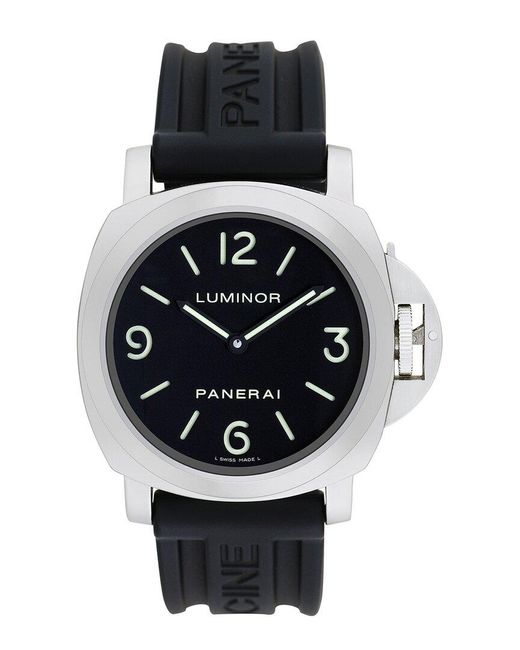 Panerai Black Luminor Base Acciaio Watch, Circa 2000S (Authentic Pre-Owned) for men
