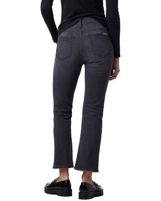 Joe's Jeans Blue High Rise Crop Bootcut Jean