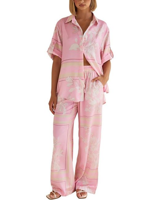 LEON GORI Red Shirt & Pant Set