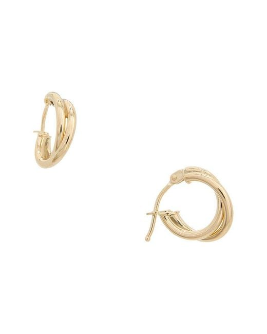 Italian Gold Metallic 14K Earrings