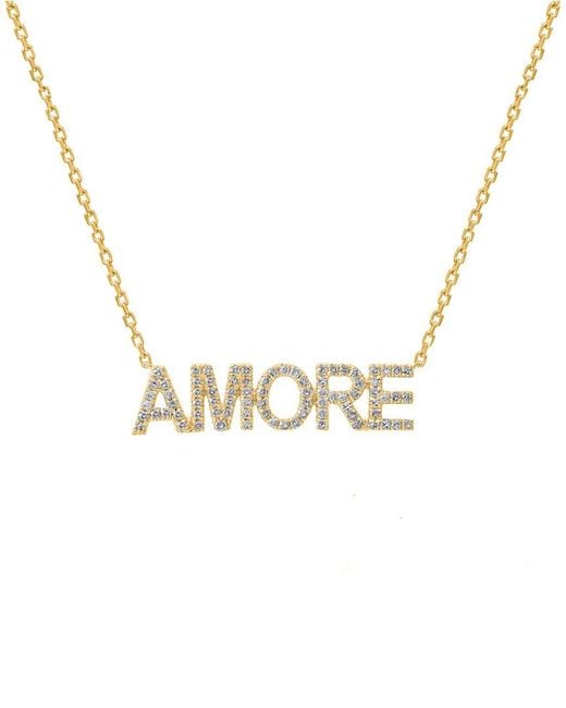 Diana M Metallic Fine Jewelry 14K 0.31 Ct. Tw. Diamond Necklace