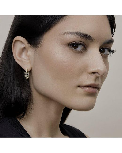 Lab Grown Diamonds Metallic 18K Vermeil 2.74 Ct. Tw. Lab-Grown Diamond Hoop Earrings