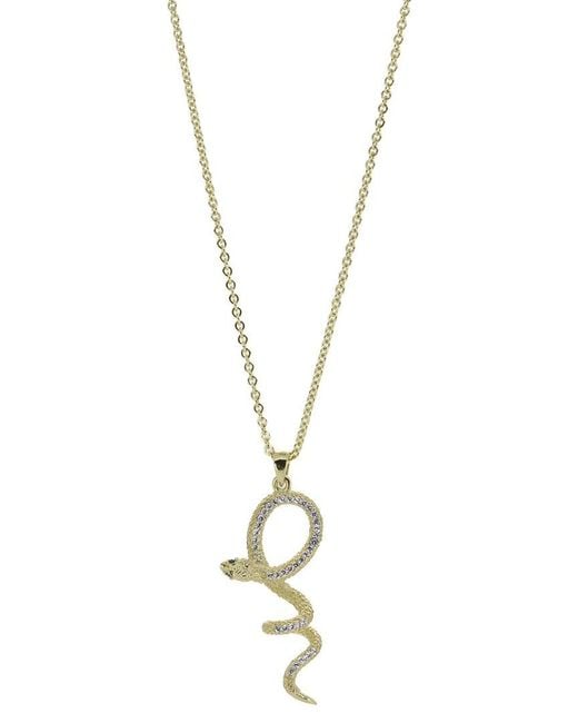 Ebru Jewelry Metallic Protection & Luck Cz Pendant Necklace