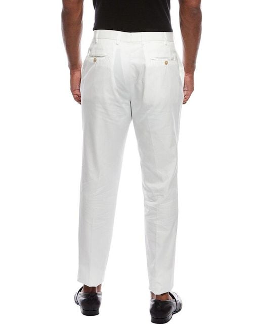 Isaia White Trouser for men