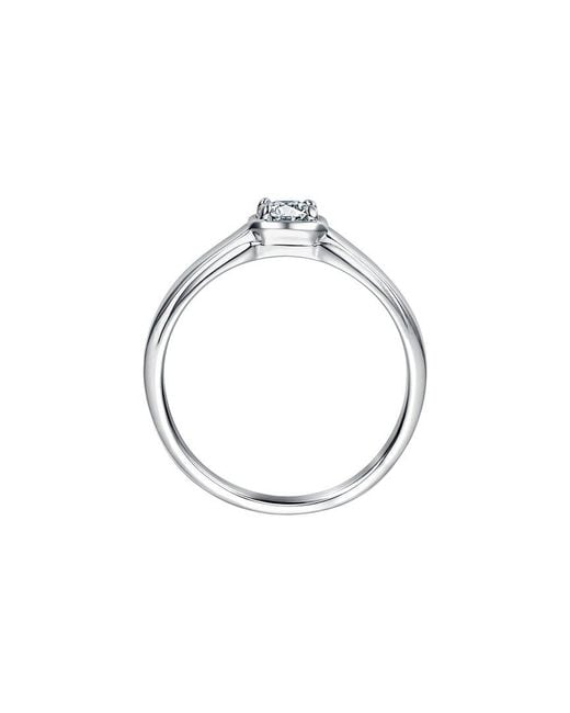Genevive Jewelry White Rachel Glauber Plated Cz Engagement Ring for men