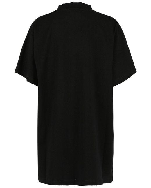 Balenciaga Black Oversized No Logo T-Shirt
