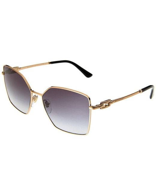 BVLGARI Metallic Bv6175 56mm Sunglasses