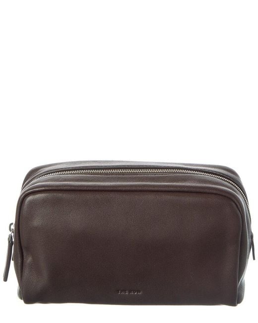 The Row Brown Leather Clutch