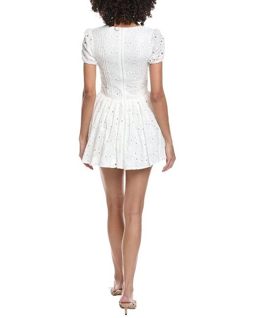 IPPONELLI White Broderie Mini Dress