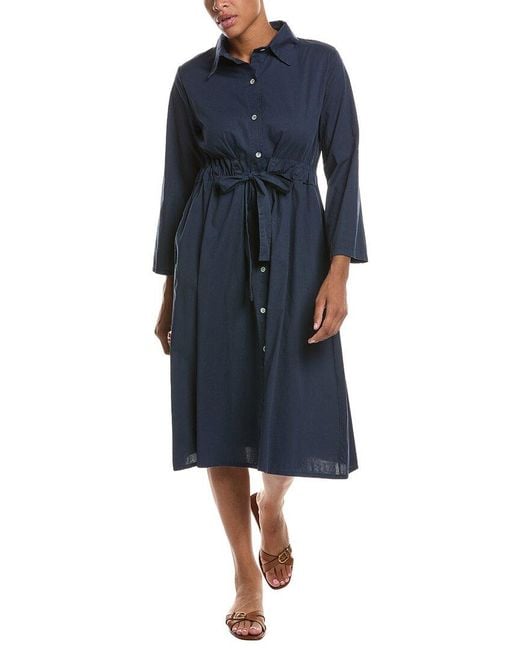 Persaman New York Blue Elastic Waist Dress