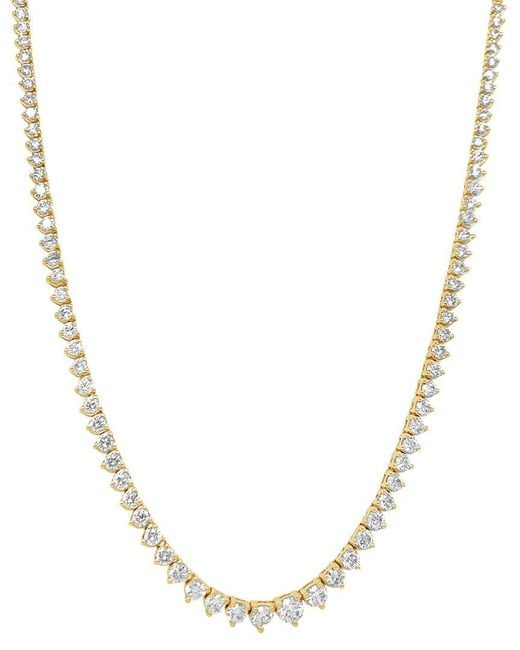 Lab Grown Diamonds Metallic 14k 5.00 Ct. Tw. Lab Grown Diamond Tennis Necklace