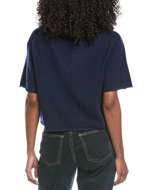 Jonathan Simkhai Blue Alma Cashmere Shirt