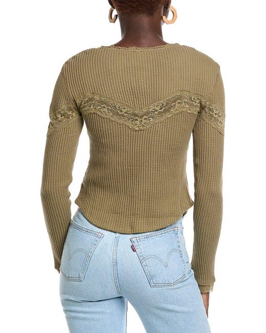 Free People Green Let's Party Cardigan