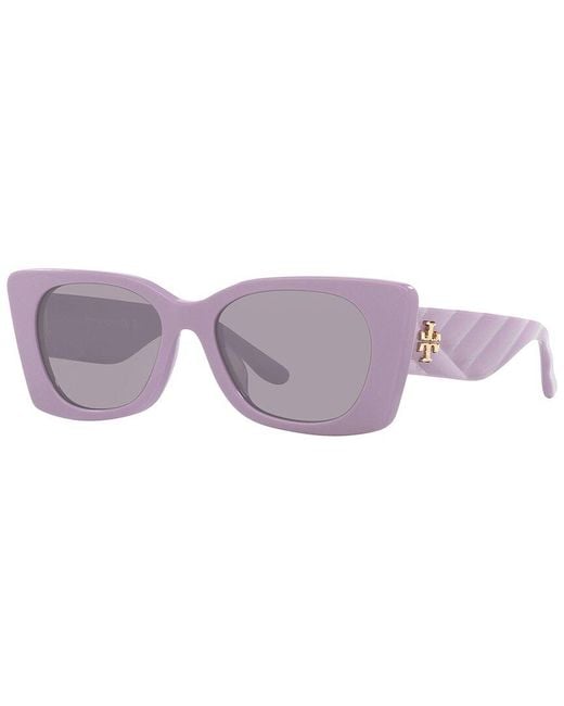 Tory Burch Purple Ty7189u 52mm Sunglasses