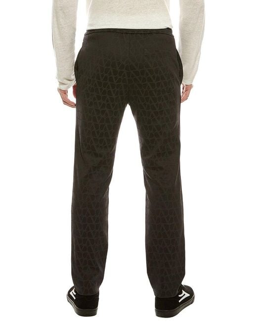 Valentino Black Print Pant for men