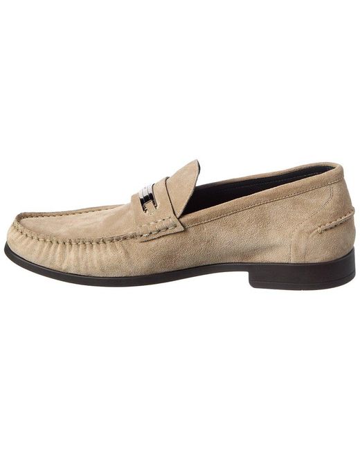 Bally Natural Cronus Suede Loafer for men