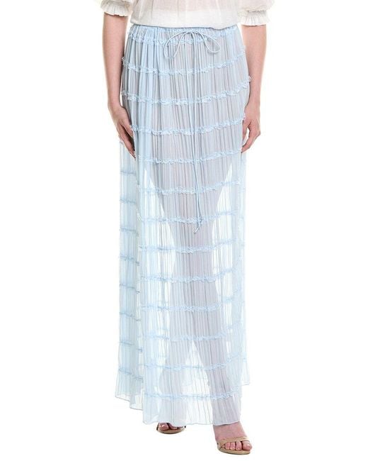 Estellina Blue Maxi Skirt