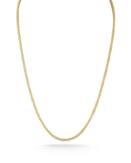 Glaze Jewelry Metallic 14k Over Silver Chain Necklace