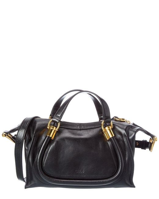Chloé Black Paraty Leather Satchel