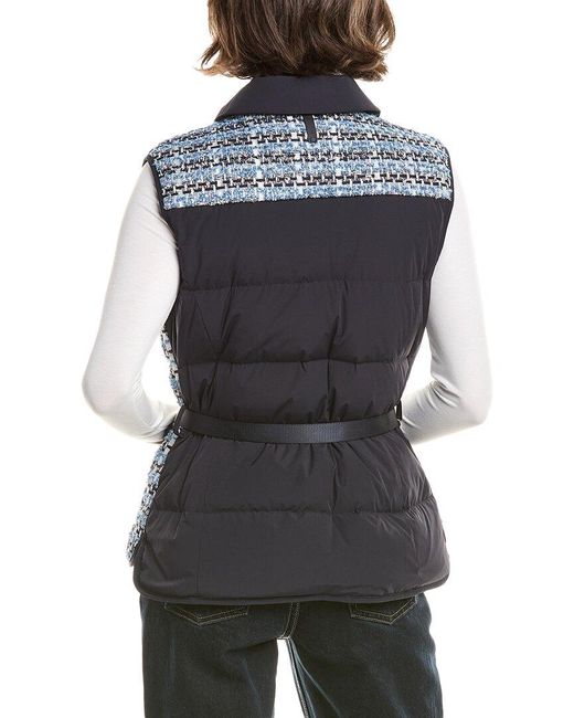 Mackage Blue Francine Tweed Down Vest