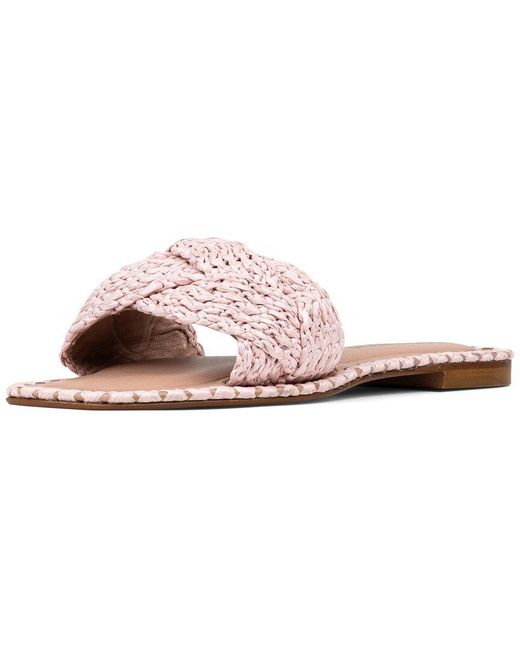 Donald J Pliner Pink Ema Leather Sandal