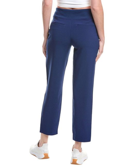 IBKUL Blue Knit Ankle Pant