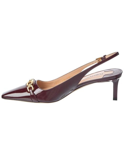 Tom Ford Pink Whitney Patent Slingback Pump