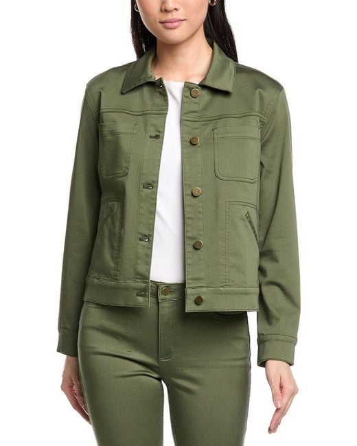 Jones New York Green Denim Jacket