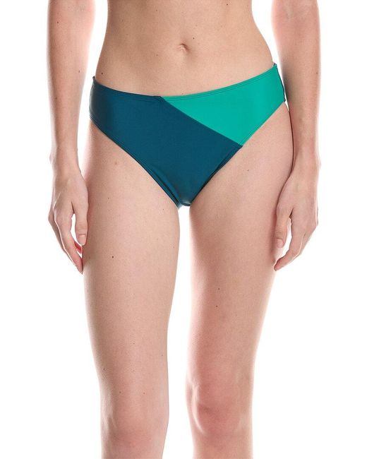 summersalt Blue The Diagonal Mid Rise Bottom