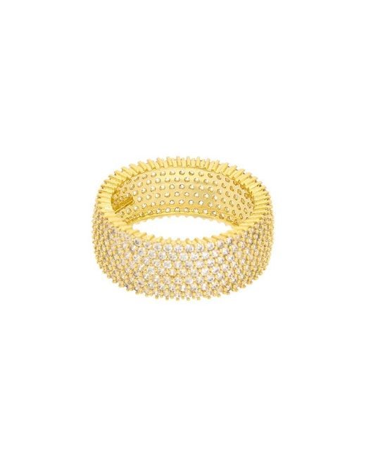 Juvell Metallic 18k Plated Cz Ring