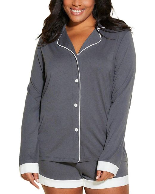 Cosabella Gray Bella 2Pc Top & Boxer Set