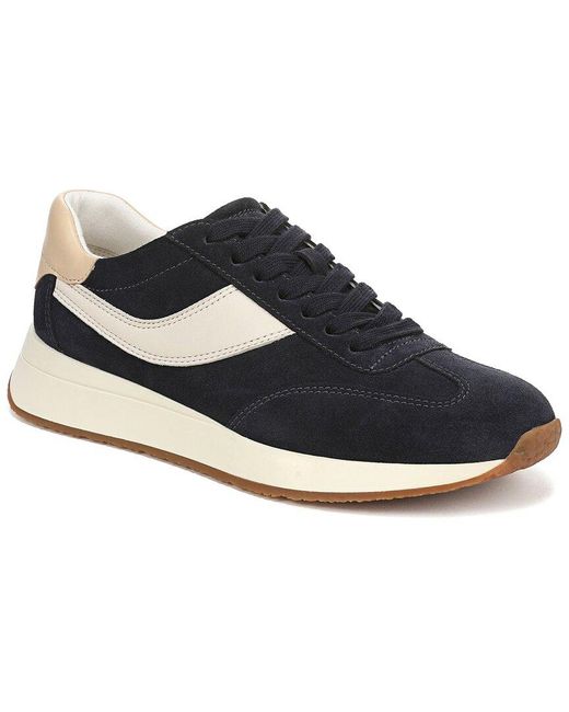 Vince Blue Olla Runner Leather Sneaker