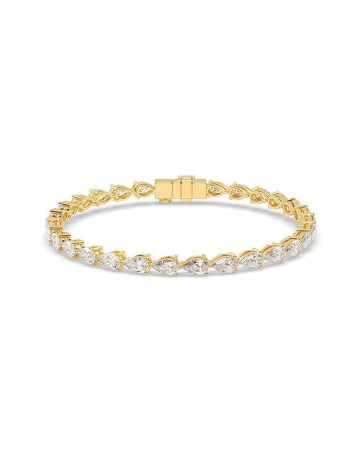 Lab Grown Diamonds Metallic 14K 7.50 Ct. Tw. Lab-Grown Diamond Bracelet