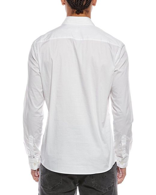 Boss White Roan Solid Shirt for men