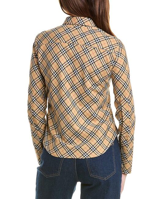 Burberry Brown Check Shirt