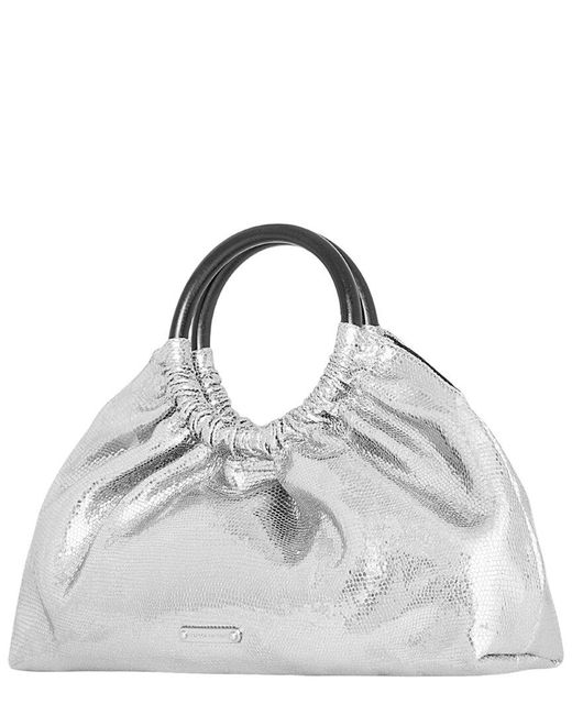 Rebecca Minkoff Metallic Madeleine Mini Leather Handheld Bag
