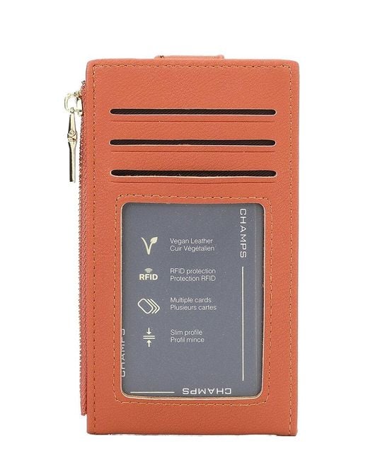 CHAMPS Orange Iconic Card Holder