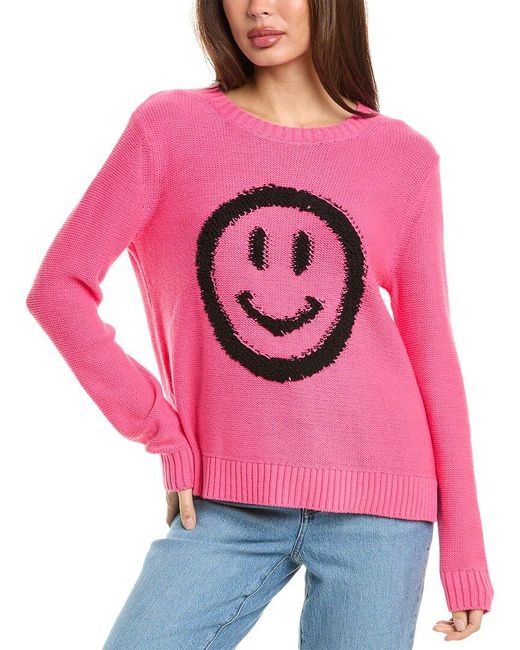 Lisa Todd Pink Smiley Sweater