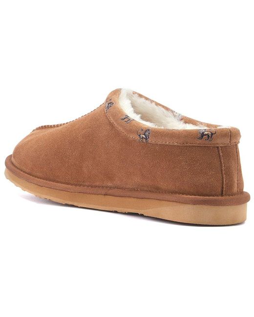 Australia Luxe Brown Outback Suede Slipper for men