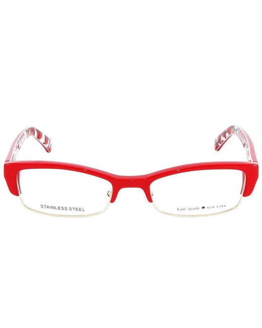 Kate Spade Red Joetta 50Mm Optical Frames