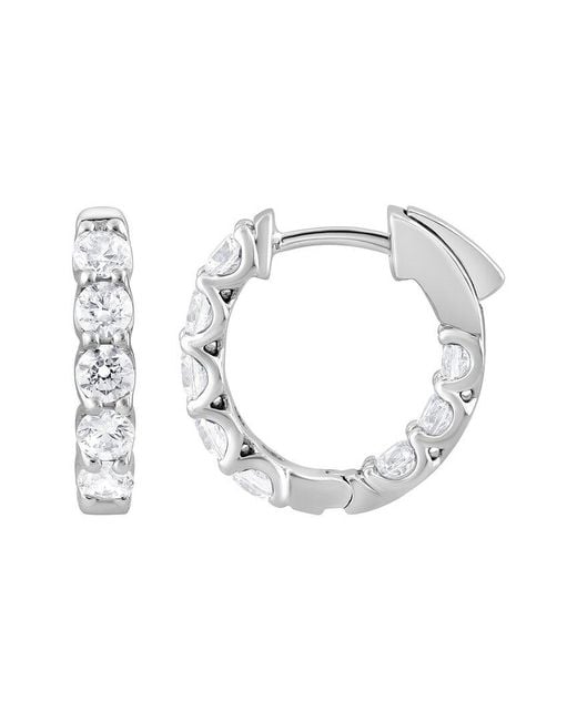 Lab Grown Diamonds White 2.00 Ct. Tw. Lab-Grown Diamond Hoop Earrings