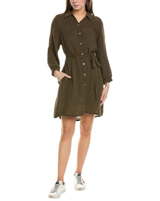 Michael Stars Green Polly Above-knee Tunic Dress