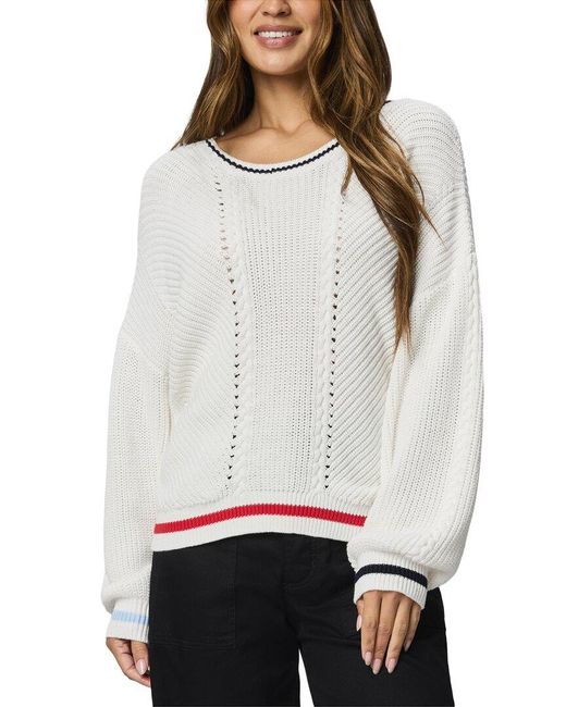 Splendid Gray Vienna Tipped Sweater