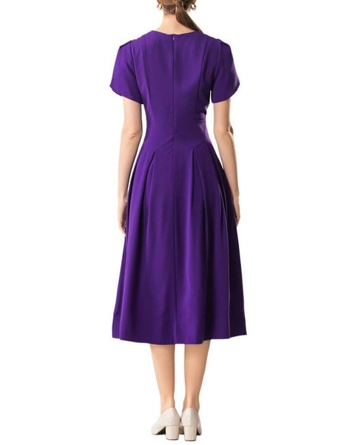 Adele Berto Purple Midi Dress